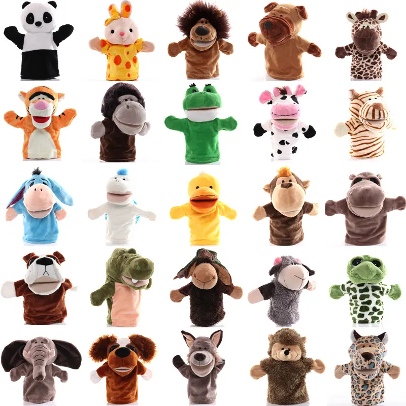 Wholesale Cute Custom Baby Play Plush Animal Dolls Hand Puppet