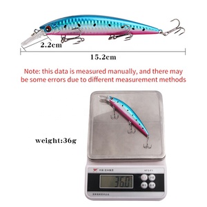 Esche <span class=keywords><strong>Artificiali</strong></span> Affondanti per la <span class=keywords><strong>Pesca</strong></span> a Lancio, Esca Dura Artificiale da 152mm/36g, Minnow con Ami per la <span class=keywords><strong>Pesca</strong></span> al Bass - Product Image 4