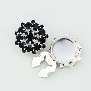 Gemelli di Lusso Leggero Stile Europeo Americano Transfrontaliero, con Cristallo Bianco, Acrilico, Resina Lucite e Strass, da Donna per Abito da Sera - Product Image 6