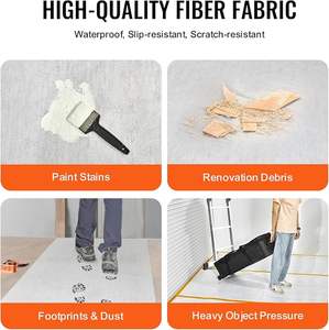 Rouleau de protection de <span class=keywords><strong>sol</strong></span> 100 % polyester neuf pour chantiers de construction et isolation des terrains de concert - Product Image 6