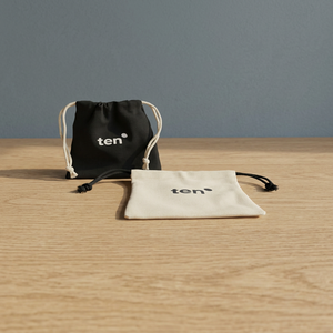 Natural and Black Cotton Drawstring Bags Letter Print Custom Logo <b>Mini</b> <b>Pouch</b> Gift Packaging Promotional Travel, Cosmetic Bag - Product Image 1