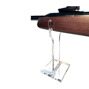 Giá đỡ súng trường đơn, rộng, trong suốt, giá trưng bày 8 inch, giá đỡ súng sưu tầm thẳng, nghiêng riêng lẻ, đặt hàng hai chiếc mỗi bên, nhiều loại - Product Image 3