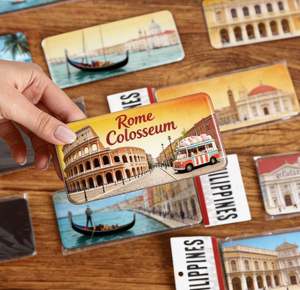 Imanes de nevera metálicos personalizados, decorativos con motivos de país, de hojalata con diseño de matrícula, recuerdos de viaje promocionales - Product Image 4