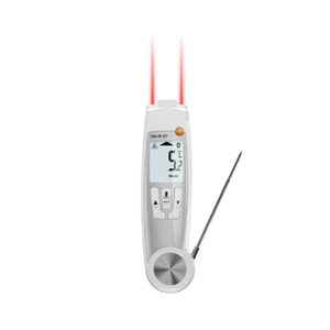 Thermomètre infrarouge Testo 830-T2 avec écran LCD, résolution 0,1°C, mesure de la température des surfaces industrielles - Product Image 5