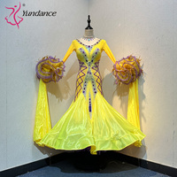 B-24069 personnalisé nouveau blackpool compétition robe de danse de salon haute qualité Chrisanne tissu robes de danse de salon à vendre