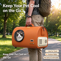 USMILEPET Transporteur d'animaux climatisé portable 36,8 L, boîte de transport pour animaux avec contrôle de température, chauffage et refroidissement