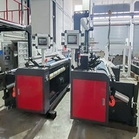 Machine de soufflage de film PE Hongtong neuve, automatique, à double tête, double enrouleur, pour sacs en plastique LDPE HDPE LLDPE