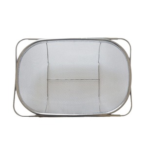 <span class=keywords><strong>Passoire</strong></span> ovale en acier inoxydable à mailles fines de 6 litres avec poignée, pour le lavage des légumes et des fruits, le stockage et le filtrage de l'huile de cuisson, à poser sur l'évier - Product Image 6