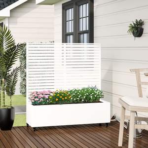 Grande jardinière <span class=keywords><strong>en</strong></span> aluminium PRIME avec pot de jardinière <span class=keywords><strong>en</strong></span> treillis à écran métallique pouvant être utilisée comme boîte de jardinière <span class=keywords><strong>en</strong></span> métal comme mur de clôture de jardin - Product Image 2