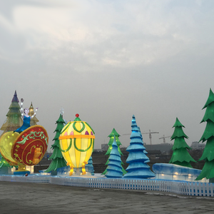 Prix de gros extérieur étanche joyeux Noël signe grand extérieur éclairé spectacle lanterne prix pour joyeux Noël projet - Product Image 4