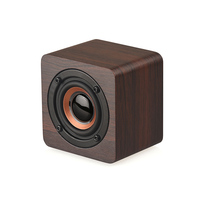 Mini-enceinte Bluetooth portable vintage à texture bois, audio de bureau, cadeau idéal, vente en gros