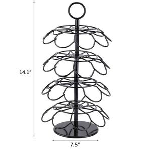 <span class=keywords><strong>Dolce</strong></span> <span class=keywords><strong>Gusto</strong></span> Tchibo Soporte para cápsulas de café de 4 niveles Diseño giratorio de metal Tipo de pie-Marca Nespresso OEM/ODM - Product Image 3