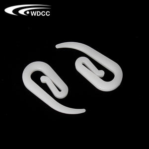 White Pom <b>Curtain</b> <b>Hooks</b> for Ripple Fold <b>Curtain</b> Track Popular Home Decoration Accessories - Product Image 3