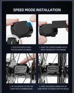 Sensor de Velocidad/Cadencia para Bicicleta CYCLAMI C1, Sensor de Velocidad Inalámbrico ANT+BLE para Bicicleta - Product Image 6