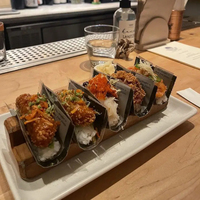 Présentoirs jetables transparents en plastique pour sushis de restaurant, pochettes pour sushis japonais, sacs pour tacos, emballages pour sushis et tacos