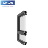 Puerta Doble de Entrada de Estilo Francés Moderno y Lujoso, Marco Estrecho Negro, Rejilla de Aluminio, Vidrio Retro, Aislamiento Térmico, para Exteriores de Viviendas