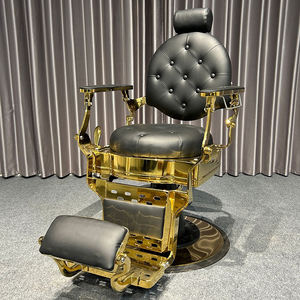 Hiện đại tiệm hớt tóc đồ nội thất đầy đủ màu đen làm tóc Styling ghế sang trọng Heavy Duty cạo cắt tóc ghế để bán - Product Image 3