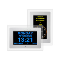 Hoch auflösender digitaler 7-Zoll-Acryl-Fotorahmen Musik-und Video wiedergabe Modernes Design Medikamenten erinnerung Demenz uhr
