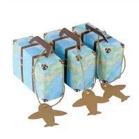 Motif d'impression personnalisé haute qualité couleur écologique mini valise pour fête de bonbons emballage en carton boîte de papier fête