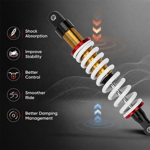 Amortisseur de <span class=keywords><strong>moto</strong></span> 380 mm avec distance entre centres de trous, amortisseur à amortissement réglable pour <span class=keywords><strong>moto</strong></span> tout-terrain et VTT de 90 cc à 250 cc, neuf - Product Image 5