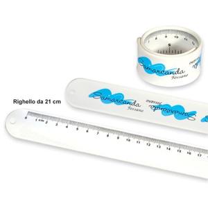 Bracelets claquant personnalisables avec règle, en matériau TPE, haute élasticité, portables, unisexe, couleur jaune - Product Image 1