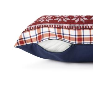 Cojín Decorativo Excelsa 45x45 cm, Algodón, Estilo Nórdico Navideño, Desmontable y Lavable, Cuadrado - Product Image 4