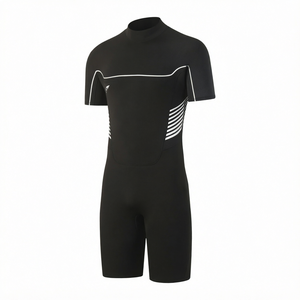 Combinaison de plongée courte en néoprène de 2 mm pour femme, combinaison de plongée thermique à fermeture éclair au dos, maillot de bain de surf - Product Image 1