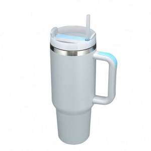 Taza de viaje de acero inoxidable 304 de Venta caliente, taza de aislamiento de automóvil al vacío de dos pisos para agua, diseño de logotipo personalizado - Product Image 4