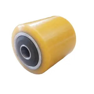 Low Cost High Load Capacity Solid Polyurethane PUR Drive Wheel Support Caster Load Wheels Set For Forklift /Pallet Truck