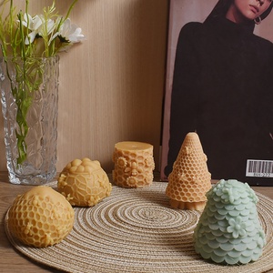 Moule en silicone en forme de nid d'abeille pour bougies en résine, décoration d'intérieur, moule à bougies parfumées, vente en gros - Product Image 2