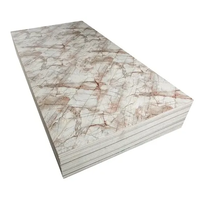 Panneaux muraux en PVC brillant effet marbre, grande taille, alternative au marbre, décoration murale, vente chaude, découpe UV
