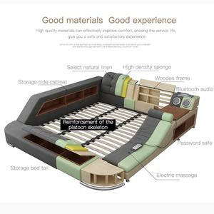 <span class=keywords><strong>Lit</strong></span> Double Adulte de Luxe, Intelligent, <span class=keywords><strong>Pas</strong></span> <span class=keywords><strong>Cher</strong></span>, en Bois, Taille King Size avec Sommier Coffre, Design, <span class=keywords><strong>Lit</strong></span> Électrique Massant - Product Image 3