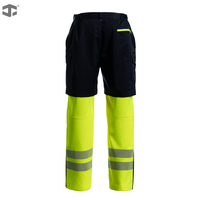 Pantalon de travail JIADE pour chantier, personnalisé, extérieur, haute visibilité, coupe-vent, imperméable, effet double couche, pour hommes, à mouvement libre