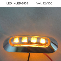 Feux de remorque rouge ambre blanc voiture Led camion 12v 24v Led feu de position latéral pour bateau