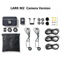 Microphone Lavalier sans Fil Hollyland Lark M2 pour Photographie et Vlog, Portée 300m, Réduction de Bruit, Autonomie 30H, pour Téléphone et Appareil Photo