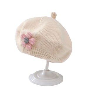 Chapeau béret en tricot pour bébé <span class=keywords><strong>fille</strong></span>, respirant, chaud, mignon, tendance, automne-hiver - Product Image 5