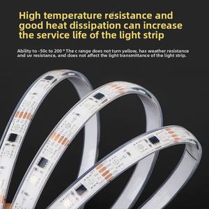 Tira de luces LED, cintas LED ambientales que cambian de Color flexibles inteligentes, luces LED decorativas impermeables para dormitorio - Product Image 2
