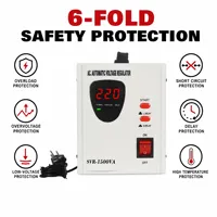 Stabilisateur d'appareils électroménagers 1500VA-3000VA, régulateur de tension automatique pour réfrigérateur, téléviseur, ordinateur avec protection contre les surtensions