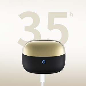 All'ingrosso ABS nero di plastica ANC auricolari senza fili auricolari con indicatore di batteria a LED <span class=keywords><strong>BTS</strong></span> 300mAh durata della batteria per smartphone - Product Image 3