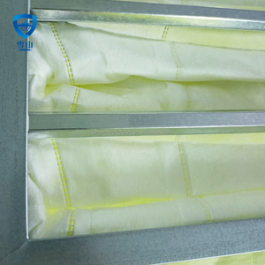 Nouvel élément filtrant d'air de poche F5 F6 F7 F8 F9 en fibre synthétique non tissée avec cadre personnalisé pour filtre anti-poussière - Product Image 6