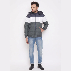 Veste à bulles pour homme, design et emballage personnalisés, imperméable, 100% nylon, haute performance, coupe-vent, veste matelassée décontractée - Product Image 1