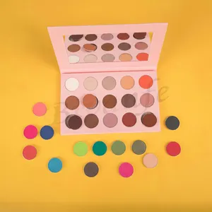 Palette di ombretti con etichetta privata per trucco ad alto pigmento vegano opaco personalizzato cruelty free