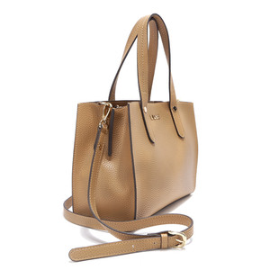 Bolso pequeño con logotipo personalizado para Mujer, bolsa de mano con cremallera de Cuero sintético vegano, ZB517 - Product Image 6
