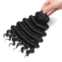 Venta al por mayor de fábrica: Cabello humano virgen 100% sin procesar para crochet, onda profunda suelta, estilo bohemio, para trenzar.