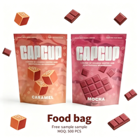 Sachet alimentaire de qualité alimentaire, Doypack refermable à fermeture éclair, thermoscellable, anti-odeur, pour le stockage de noix et de bonbons