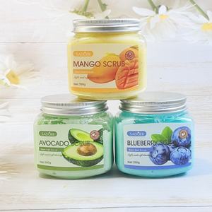 Frutas orgánicas Sabores de plantas Rosa Perla Limpieza Exfoliante Coco Café Peeling Piel muerta Suave Blanqueamiento Exfoliante corporal - Product Image 2