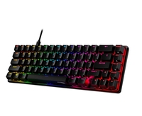 HyperX Alloy Origins 65 merah 65% RGB Keyboard dan Mouse Mini untuk Mobile Gaming Keyboard Gaming satu tangan mekanik