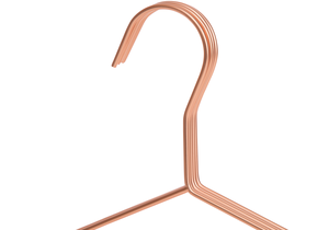 YIKAI, venta al por mayor, colgador de alambre de cobre dorado Ross a granel, colgador de ropa de alambre de Metal Popular personalizado, soporte para ropa de oro rosa - Product Image 5