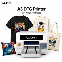 Impresora DTG GCLOR A3 XP600 I1600A, Máquina de Impresión de Camisetas y Prendas, Plotter para Ropa, Impresora Directa a Prenda