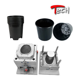 Custom Design Green Manufacturing PP Flower Pot Moldagem por injeção de plástico para jardim e greening - Product Image 1